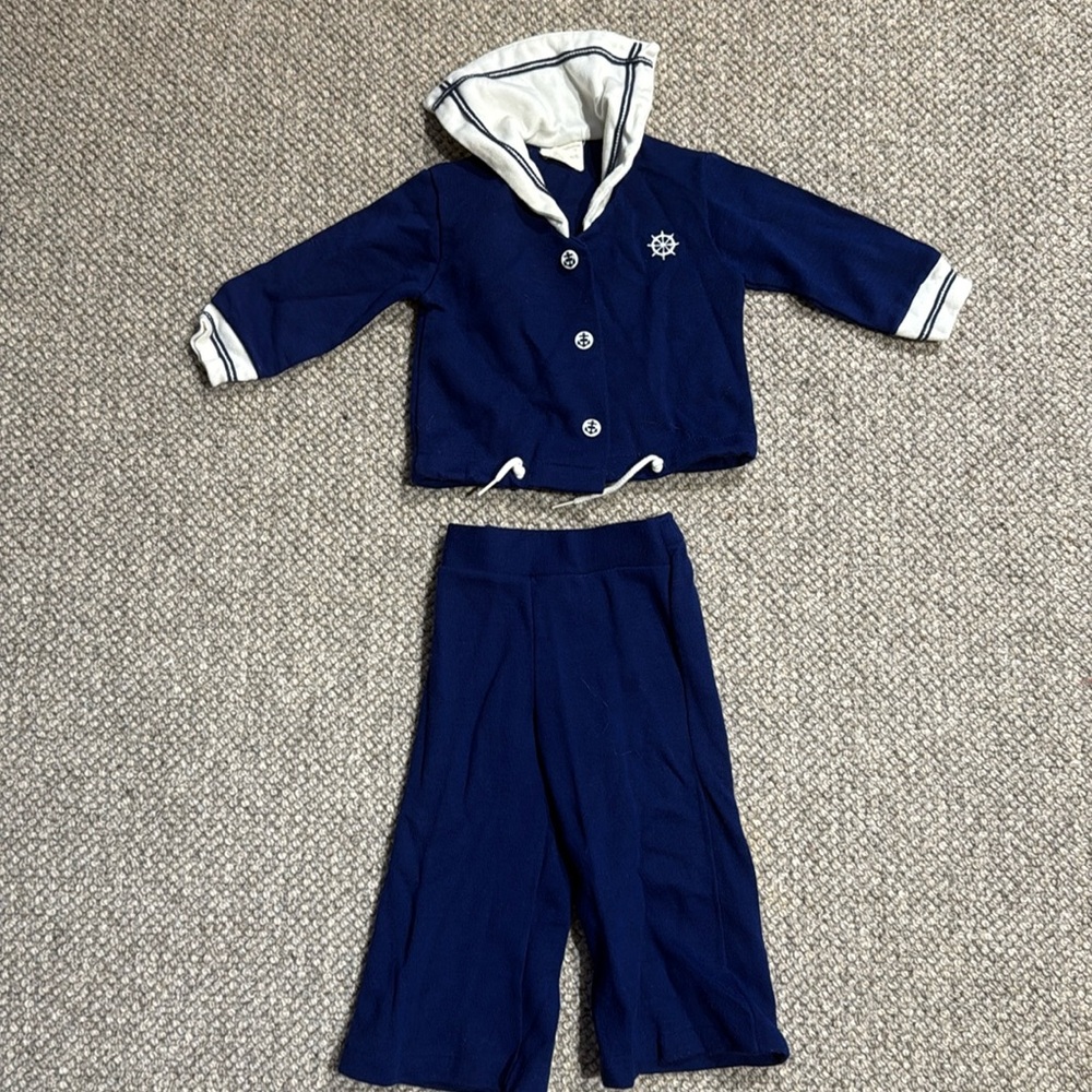 Vintage sailor suit size 12 mos